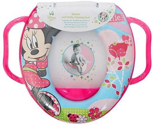 Soft baby toilet seat with handles Lorelli GIRL PINK - Children's toilet training seat - Main image