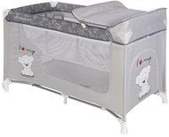 Travel cot and playpen 2in1 Lorelli MOONLIGHT GREY MY TEDDY - Travel Bed