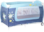 Travel cot Lorelli DANNY 2 LAYERS BLUE HELICOPTER - Travel Bed
