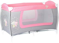 Travel cot Lorelli DANNY 1 LAYER GREY&PINK FOR - Travel Bed