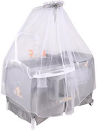 2in1 Lorelli SLEEP'N'DREAM ROCKER travel cot and playpen with rocking function + GREY canopy FOR - Travel Bed