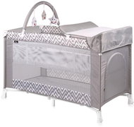 Travel cot and playpen 2in1 Lorelli VERONA PLUS GREY LINES - Travel Bed