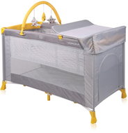 Travel cot and playpen 2in1 Lorelli VERONA PLUS GREY&YELLOW - Travel Bed