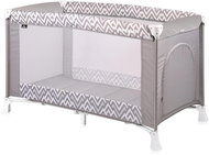 Travel cot Lorelli VERONA 1 layer GREY LINES - Travel Bed