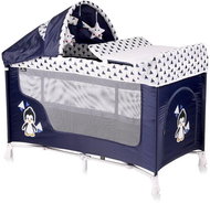 Travel cot and playpen 2in1 Lorelli SAN REMO PLUS BLUE&WHITE PENGUIN - Travel Bed