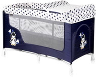 Travel cot and playpen 2in1 Lorelli SAN REMO BLUE&WHITE PENGUIN - Travel Bed