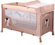 Travel cot and playpen 2in1 Lorelli SAN REMO LAYERS BEIGE COOL CAT - Travel Bed