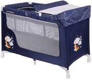 Travel cot and playpen 2in1 Lorelli SAN REMO BLUE GOOD NIGHT BEAR - Travel Bed