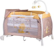 Lorelli I'LOUNGE ROCKER 2in1 travel cot and playpen with rocking function BEIGE&YELLOW MY BABY - Travel Bed