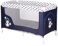 Travel cot Lorelli SAN REMO 1 layer BLUE&WHITE PENGUIN - Travel Bed