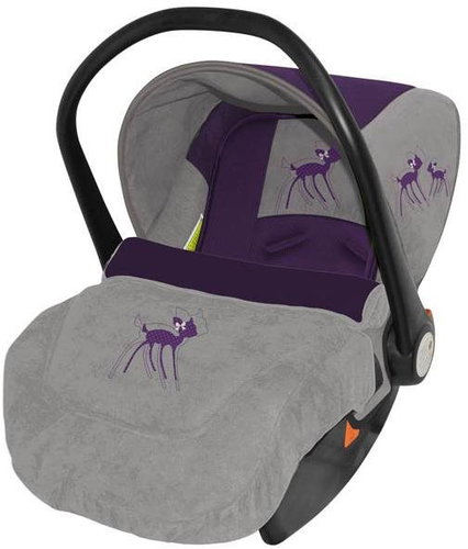 Lorelli LIFESAVER VIOLET MISS BAMBI car seat without footrest 0-13 KG - Car Seat - Main image