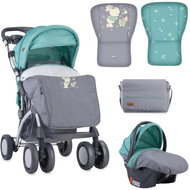 Lorelli TOLEDO SET GREY&GREEN BUNNIES Baby Buggy - Baby Buggy