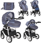 Lorelli KARA LIGHT&DARK BLUE 3-in-1 AIR Stroller - Baby Buggy