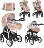 Lorelli KARA LIGHT&DARK BEIGE 3-in-1 AIR Stroller - Baby Buggy