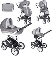 Lorelli MIA LIGHT&DARK GREY 3-in-1 AIR Stroller - Baby Buggy