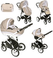 Lorelli MIA LIGHT&DARK BEIGE 3-in-1 AIR - Baby Buggy