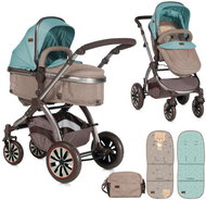 Stroller Lorelli AURORA BEIGE&GREEN BEAR - Baby Buggy