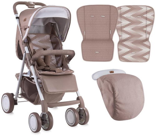 Stroller Lorelli APOLLO BEIGE STAR + Stroller Bag - Baby Buggy - Main image