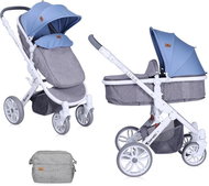 Stroller Lorelli LUNA 2-in-1 GREY&BLUE - Baby Buggy