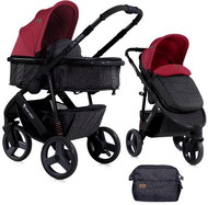 Lorelli CALIBRA 3 2-in-1 BLACK&RED - Baby Buggy