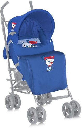 Lorelli FIESTA+FOOTCOVER BLUE SOCCER - Baby Buggy - Main image