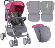 Lorelli AERO+FOOTCOVER AND BAG ROSE&GREY GIRL - Baby Buggy
