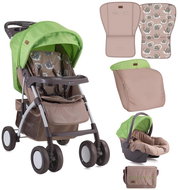 Stroller Lorelli RIO S BEIGE&GREEN LAMBS - Baby Buggy