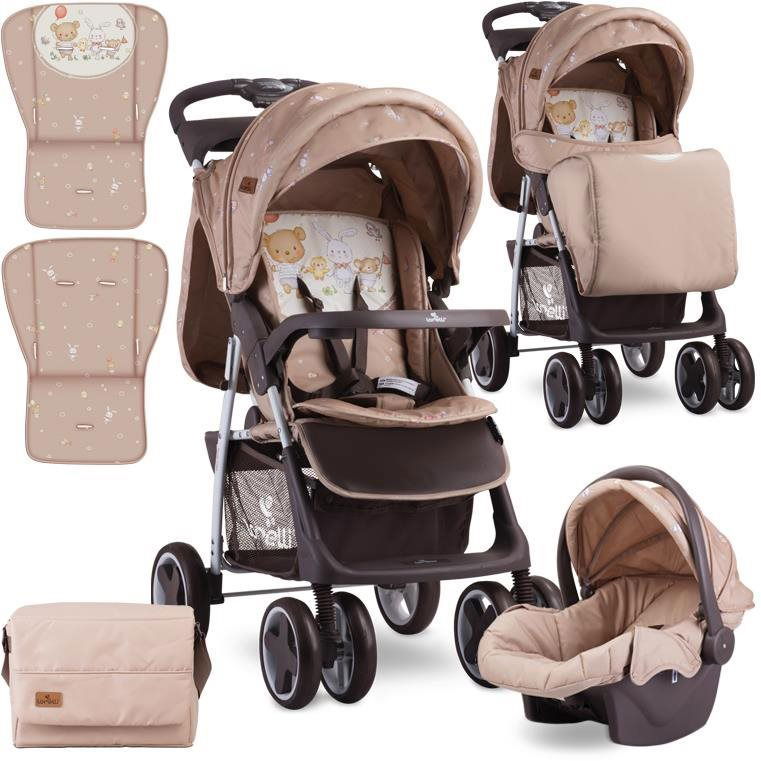 Lorelli FOXY SET BEIGE BEAR PARTY Baby Buggy Baby Buggy alza.sk