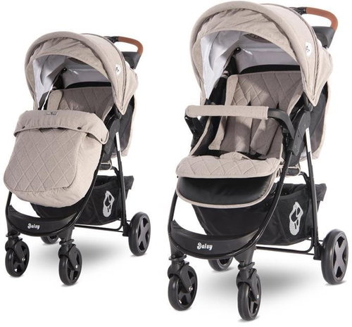 Lorelli DAISY Stroller + BEIGE Carrier - Baby Buggy - Main image