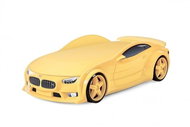 Car Bed NEO Yellow, "Standard", Spoiler - Cot