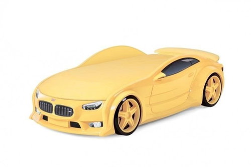 Car Bed NEO Yellow, "Standard", Spoiler - Cot - Main image