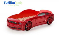 Dětská postel auto Futuka kids LIGHT 3D MG ČERVENÁ - Postel