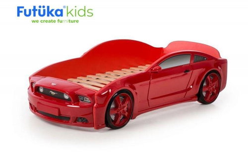 Dětská postel auto Futuka kids LIGHT 3D MG ČERVENÁ - Postel - Main image