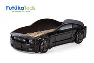 Dětská postel auto Futuka kids LIGHT 3D MG ČERNÁ - Postel