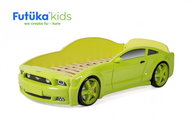 Dětská postel auto Futuka kids LIGHT 3D MG ZELENÁ - Postel