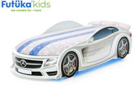 Dětská postel auto Futuka kids UNO STAR-M + Matrace S-Alcantara + LED světlomety + Spodní světlo + S - Postel