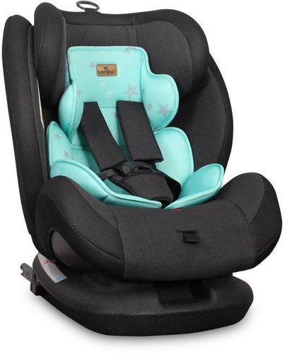 Lorelli CORSICA ISOFIX car seat 0-36 KG BLACK&GREEN STARS - Car Seat - Main image