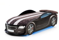 Car Crib UNO F-BMW black, "S-Alcantara", LED Lights, Lower Light, Spoiler - Cot