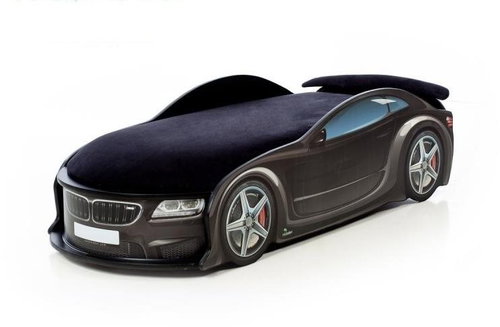 Car Bed UNO F-BMW Black, "Standart", Spoiler - Cot - Main image