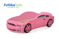 Dětská postel auto Futuka kids LIGHT 3D MG RŮŽOVÁ - Postel