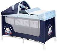 Travel cot and playpen 2in1 Lorelli SAN REMO PLUS BLUE BEAR - Travel Bed