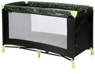 Travel cot Lorelli VERONA 1 layer BLACK&GREEN DOTS - Travel Bed