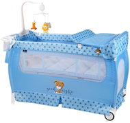 Travel cot and playpen 2in1 Lorelli SLEEP'N'DREAM PLUS BLUE DOG - Travel Bed