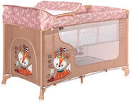 Travel cot and playpen 2in1 Lorelli MOONLIGHT BEIGE FOXY - Travel Bed
