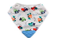 Bib Lorelli BANDANA with teether BLUE CARS - Bib