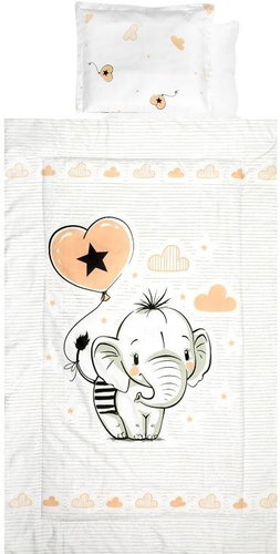 SET 4 pcs ELEPHANT ANTIDUST-MITE - Crib Bumper - Main image