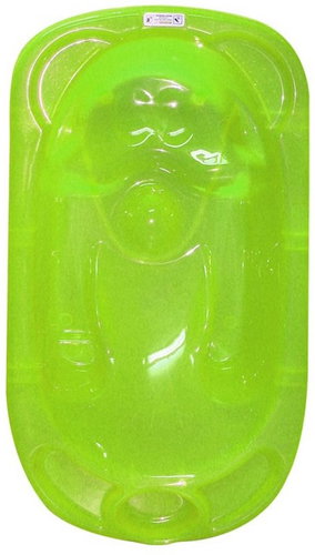 Baby bath tub Lorelli ANATOMIC + Stand GREEN - Baby Bathtub - Main image