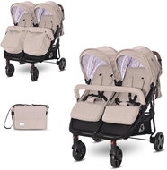Stroller for Twins Lorelli DUO + Carrycot + Stroller Bag STRING - Baby Buggy