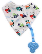 Lorelli BANDANA bib with teether holder BLUE CARS - Bib