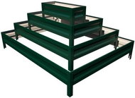 Vyvýšený záhon Primaterra RECTANGULAR GREEN pozinkovaný - Vyvýšený záhon